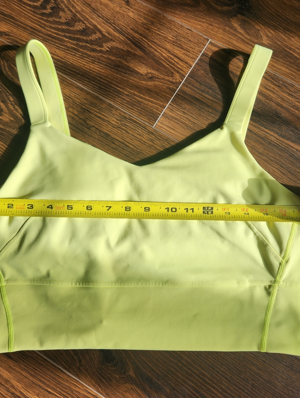 Lululemon Lime Green Sports Bra Top - Picture 7 of 8